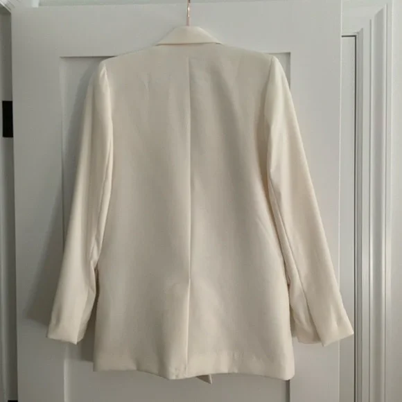 Zara Blazer Ivory Double Breasted - Picture 8 of 12